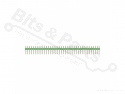 Header pins male 40 pins metal straight green